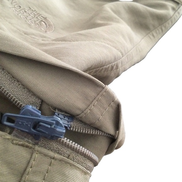 North Face Khaki Green Convertible Outdoor Activewear Pants/Shorts - Picture 11 of 16